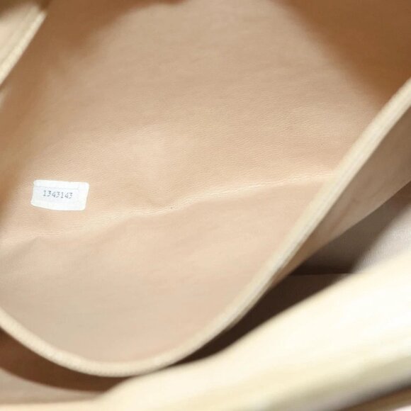 CHANEL Matelasse Chain Shoulder Bag Lamb Skin Beige Gold CC Auth bs27415 - Picture 13 of 16